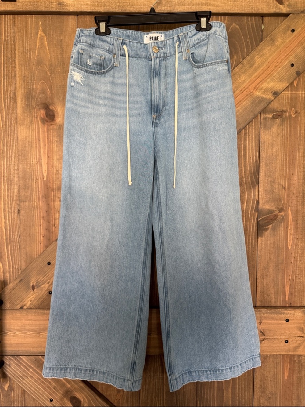 Paige “Zoey” Light Wash Wide Leg Women’s Jeans Size 30